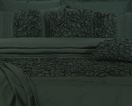 Cuddly Imperial Castleton Green - Bed Set 8 Pcs (Luxury) - Windsorlino.com