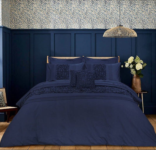 Cuddly Imperial Navy - Bed Set 8 Pcs (Luxury) - Windsorlino.com