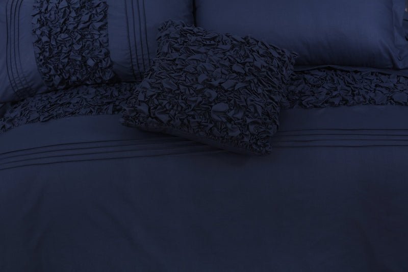 Cuddly Imperial Navy - Bed Set 8 Pcs (Luxury) - Windsorlino.com