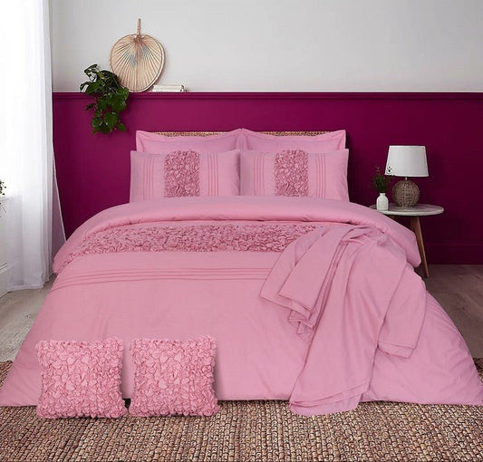 Cuddly Imperial Pink - Bed Set 8 Pcs (Luxury) - Windsorlino.com