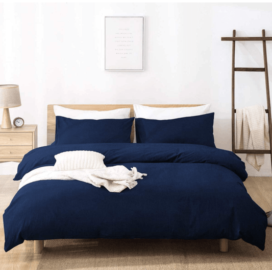 Ferrera Navy - Duvet Cover Set - Windsorlino.com