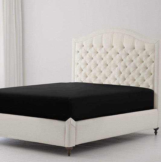 Imperial Black - Luxury Fitted Sheet - Windsorlino.com