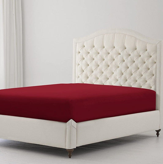 Imperial Burgundy - Luxury Fitted Sheet - Windsorlino.com