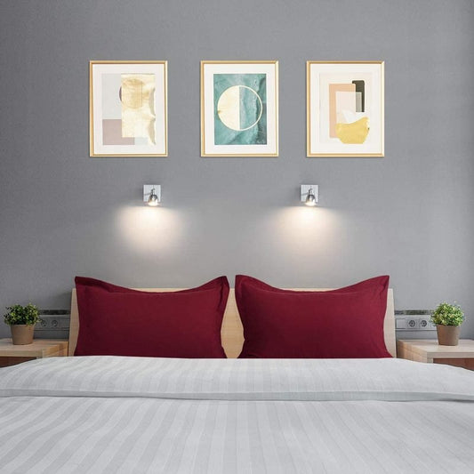 Imperial Burgundy - Pack of 2 Pillow Cases Sham (Luxury) - Windsorlino.com