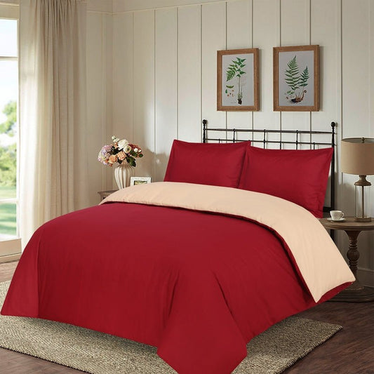 Imperial Burgundy&Beige - Duvet Cover Set (Luxury) - Windsorlino.com