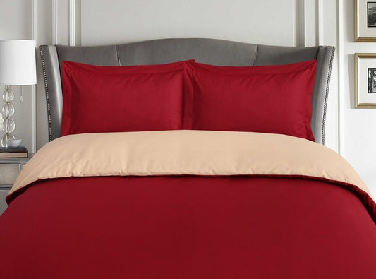 Imperial Burgundy&Beige - Duvet Cover Set (Luxury) - Windsorlino.com