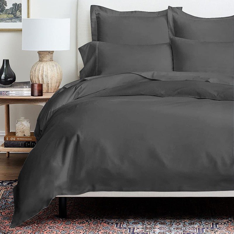 Imperial Charcoal Grey - Bed Set (Luxury) - Windsorlino.com