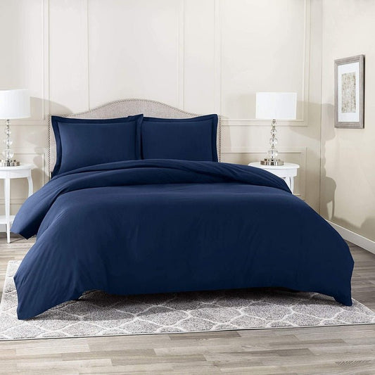 Imperial Navy Blue - Bed Sheet Set (Luxury) - Windsorlino.com