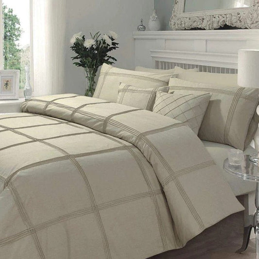 Pleated Imperial Beige - Bed Set 8 Pcs (Luxury) - Windsorlino.com