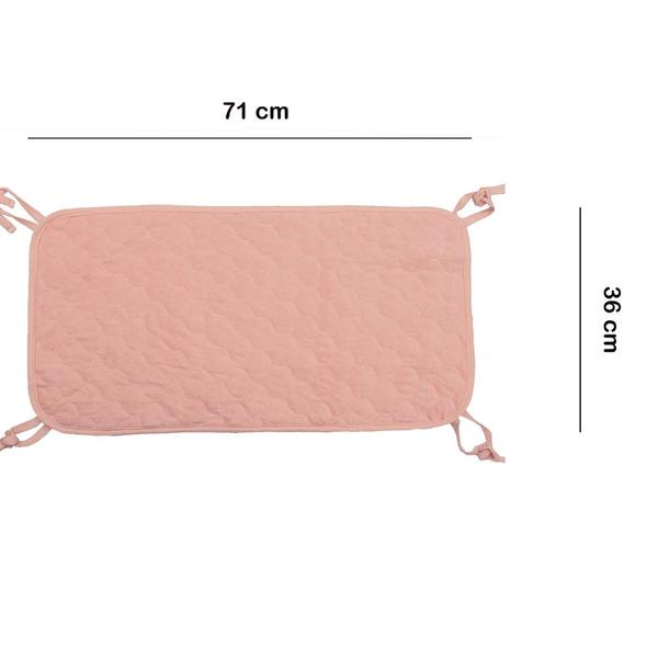 Waterproof Quilted Sheet Saver Pad For Baby Crib-White –