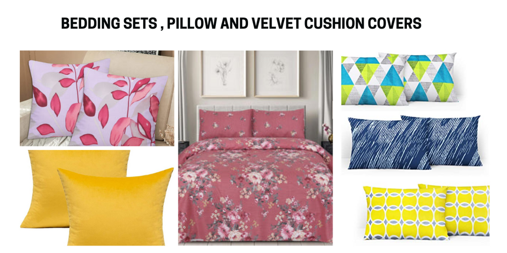 Transform Your Home with Bedding Sets , Pillow and Velvet Cushion Covers