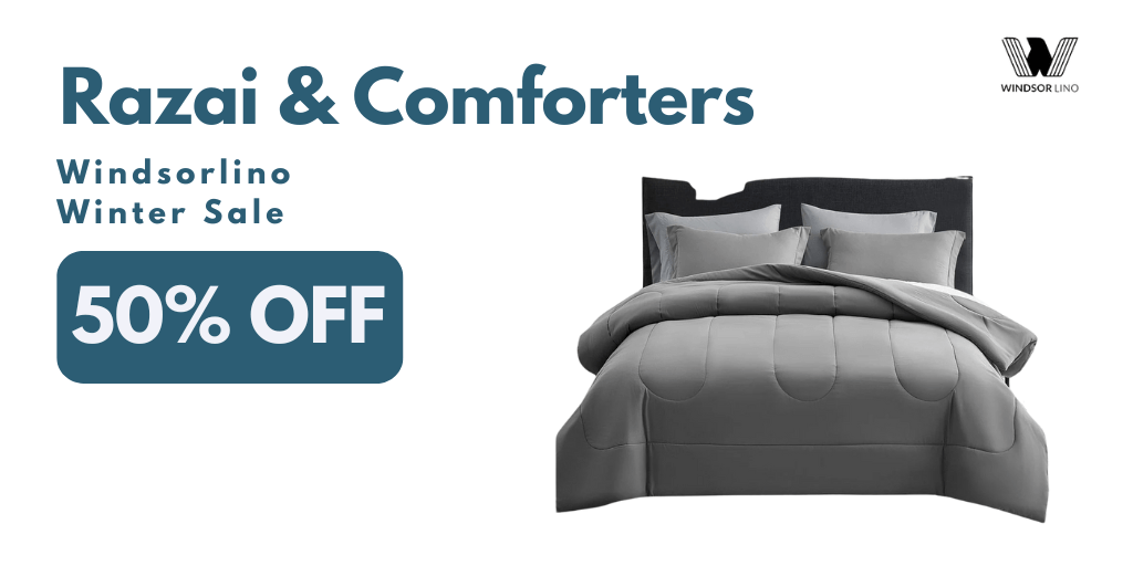 Exclusive Online Discounts: Premium Razai Comforters at Reduced Prices - Windsorlino.com