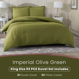 Imperial Olive Green-Bed Set (Luxury)