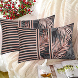 Black Leaves-Pack of 2 Pillow Cases