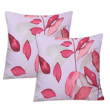 Pink Leaves-Cushion Covers Pack of Two