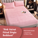 Pink Velvet-Luxury Fitted Sheet