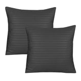 Grey Stripe-Cushion Covers Pack of Two