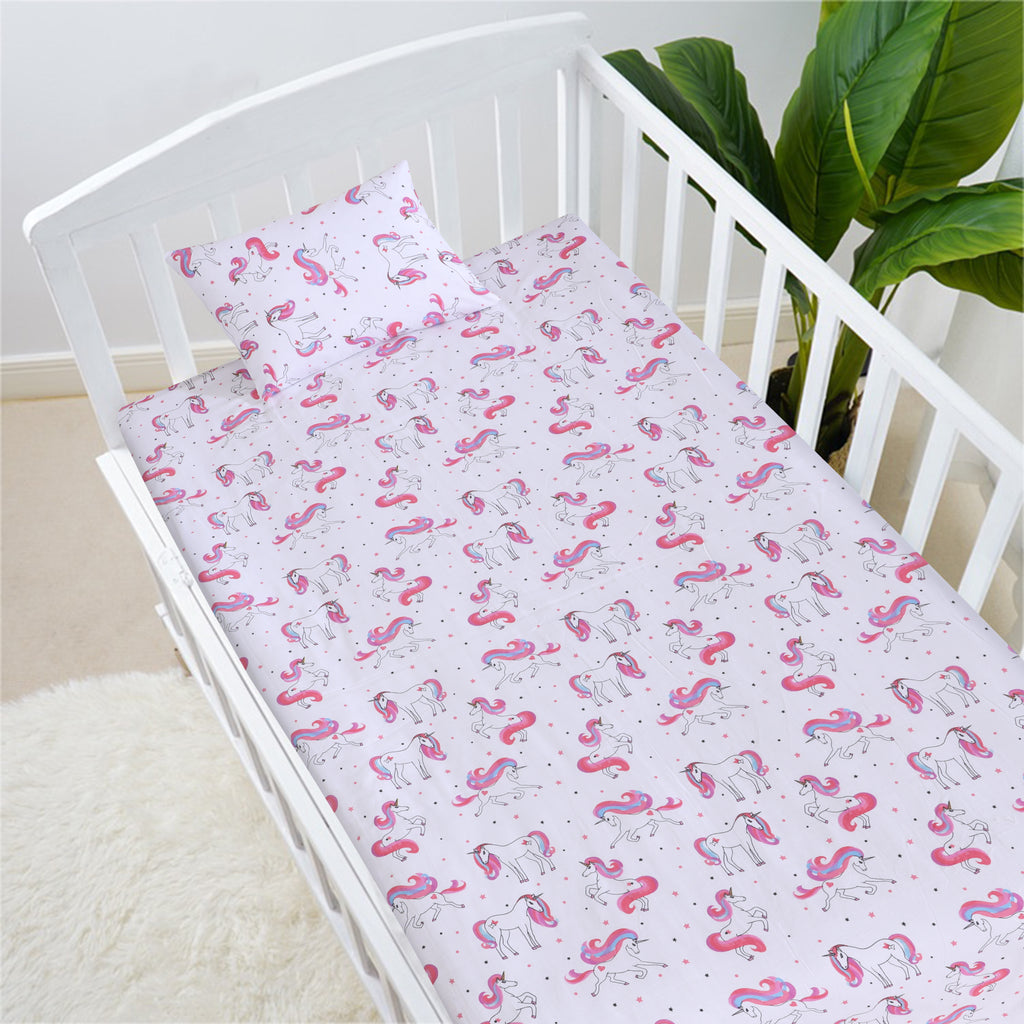 Thelma Unicorn-Cot/Crib Bed Sheet Set