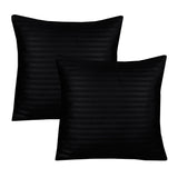 Black Stripe-Cushion Covers Pack of Two