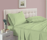 Pistachio Stripe-Bed Set 6 Pcs (Luxury)