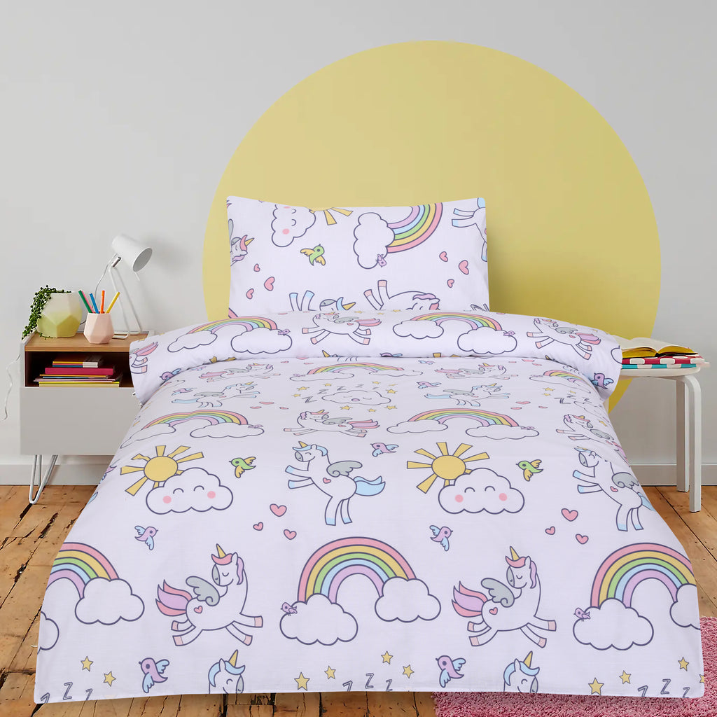 Rainbow Unicorn-Bed Sheet Set