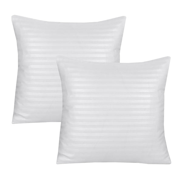 White Stripe-Cushion Covers Pack of Two