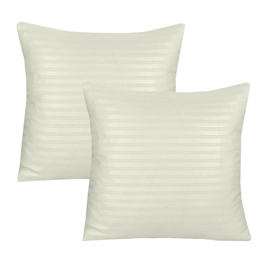 Creamy Crust Stripe-Cushion Covers Pack of Two