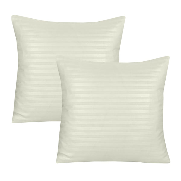 Creamy Crust Stripe-Cushion Covers Pack of Two