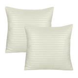 Creamy Crust Stripe-Cushion Covers Pack of Two