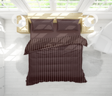 Brown Stripe-Bed Set 6 Pcs (Luxury)