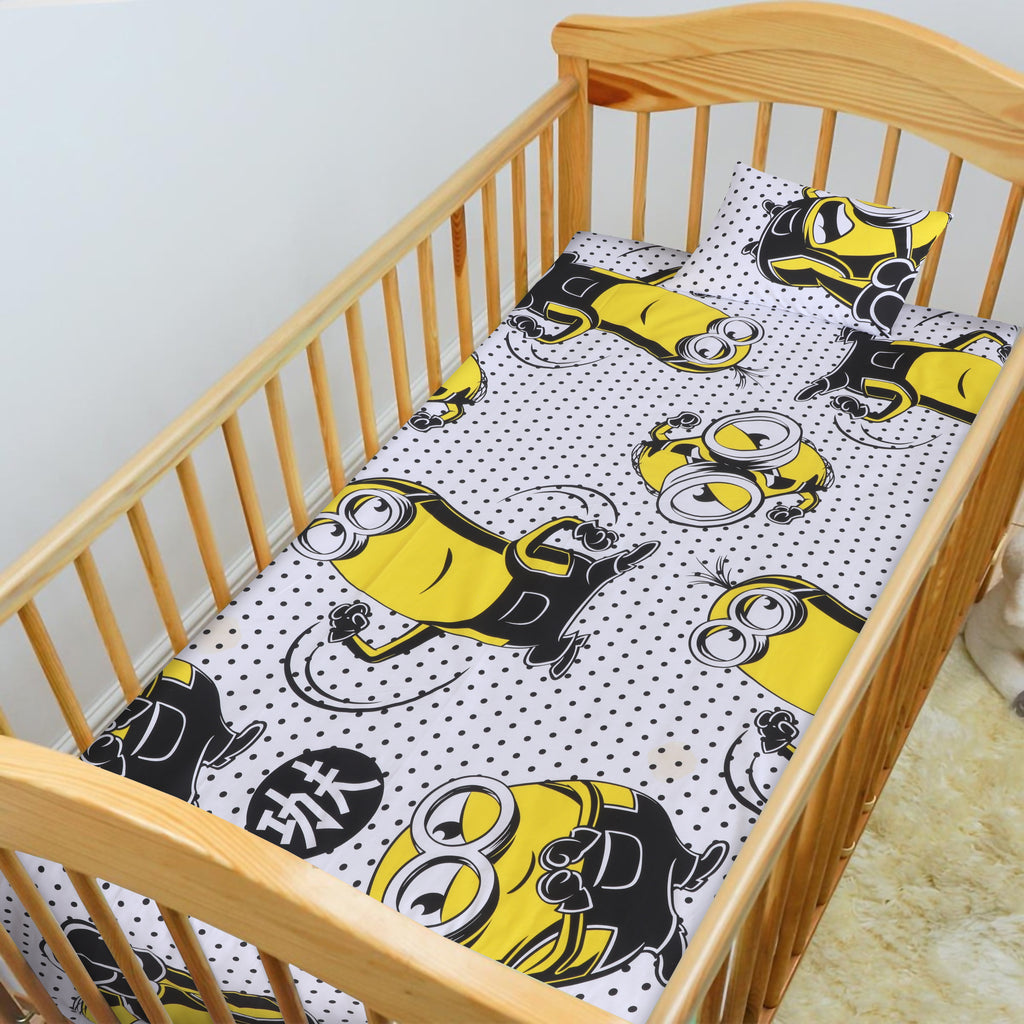 Minions-Cot/Crib Bed Sheet Set