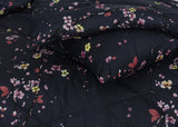 Floral Navy-Winter Comforter Set