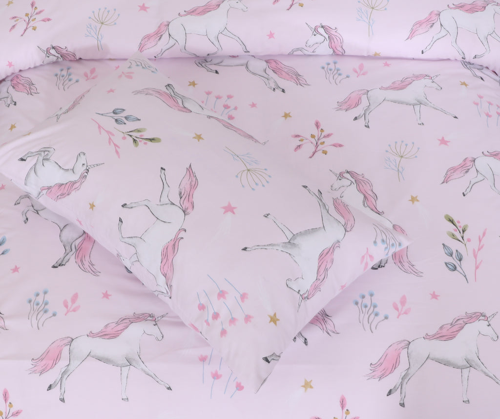 Pink Unicorn-Bed Sheet Set
