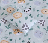 Tiger & Panda-Cot/Crib Bed Sheet Set