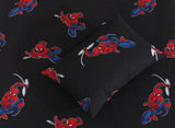 Black Spiderman-Cot/Crib Bed Sheet Set