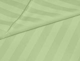 Pistachio Stripe Satin-Bed Sheet Set