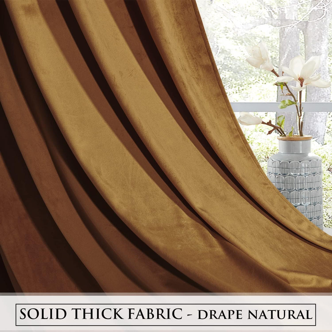 brown curtains