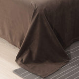 Brown Velvet-Luxury Bed Sheet Set