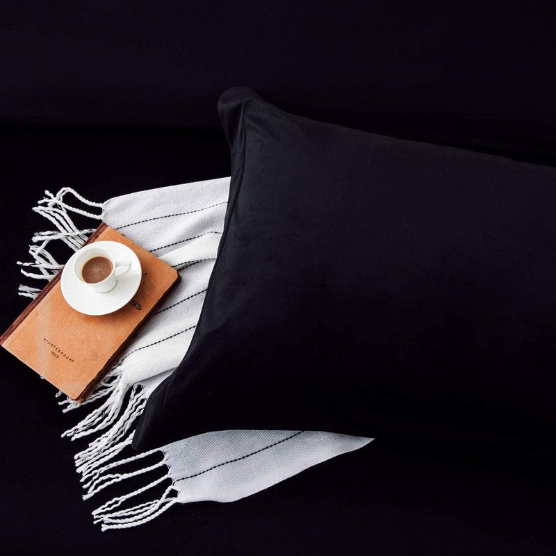 velvet bed sheets set