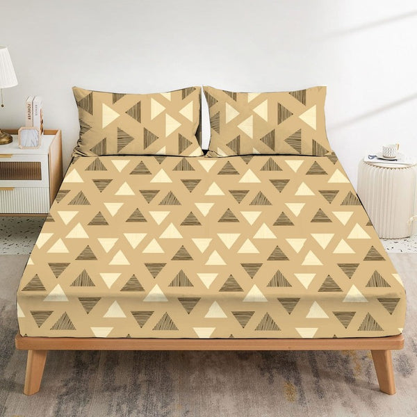 Bedeck Beige - Fitted Sheet Set