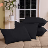 Ferrera Black Pillow Case-Pack of 4