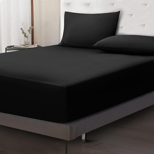 Ferrera Black-Fitted Sheet Set