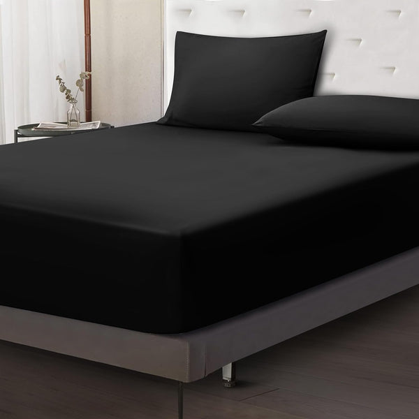 Ferrera Black-Fitted Sheet Set