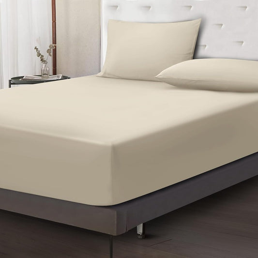 Ferrera Creamy-Fitted Sheet Set