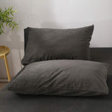 Charcoal Velvet-Luxury Bed Sheet Set