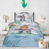 Crocodile & Elephant -Bed Sheet Set