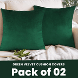 Green-Velvet Cushion Covers