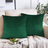 Green-Velvet Cushion Covers Pack of Two