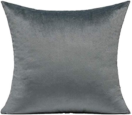 Grey-Velvet Cushion Covers