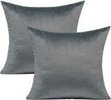 Grey-Velvet Cushion Covers Pack of Two